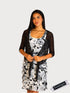 CHACHA Ruffle Knee length DIGITAL PRINT Dress - D2760